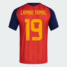 Herren Spanien 2026 Heim Authentisches WM-Trikot LAMINE YAMAL #19