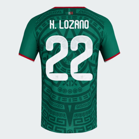 Kinder Mexiko 2026 Heim Authentisches WM-Trikot H. LOZANO #22