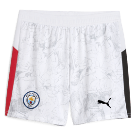 Kinder Manchester City 2025/26 KidSuper Shorts - Weiß
