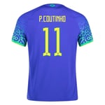 Philippe Coutinho #11 Brasilien Auswärtstrikot Weltmeisterschaft 2022