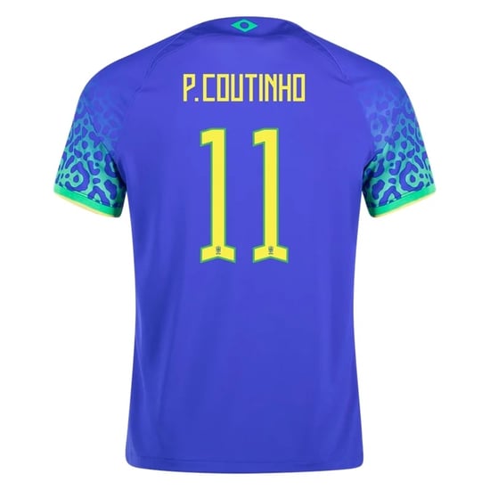 Philippe Coutinho #11 Brasilien Auswärtstrikot Weltmeisterschaft 2022