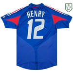 Männer Frankreich 2004/06 Heim Retro Shirt Henry #12