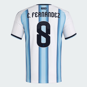 Herren Argentinien 2026 Heim Authentisches WM-Trikot E. FERNÁNDEZ #8