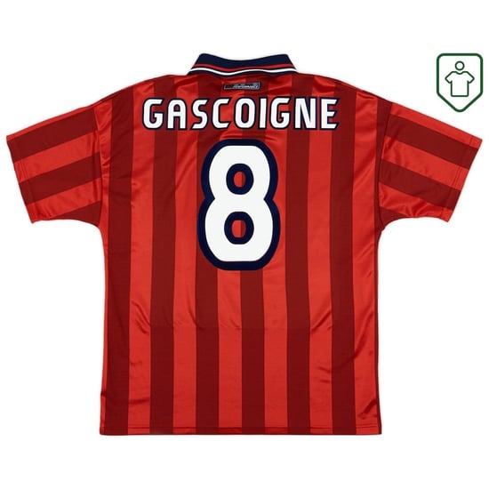 Männer England 1997/99 Auswärts Retro Shirt Gascoigne #8