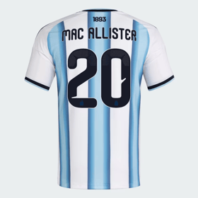 Kinder Argentinien 2026 Heim Authentisches WM-Trikot MAC ALLISTER #20
