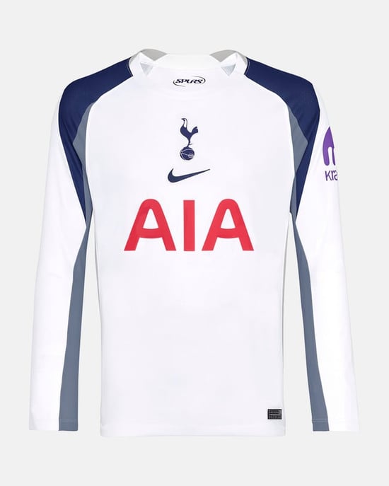 Kinder Tottenham Hotspur 2025/26 Heim Langarmtrikot