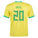 Vinícius Júnior #20 Brasilien Heimtrikot Weltmeisterschaft 2022